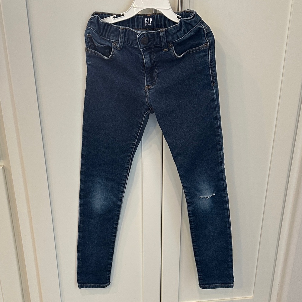 GAP Navy Blue Distressed Jeans